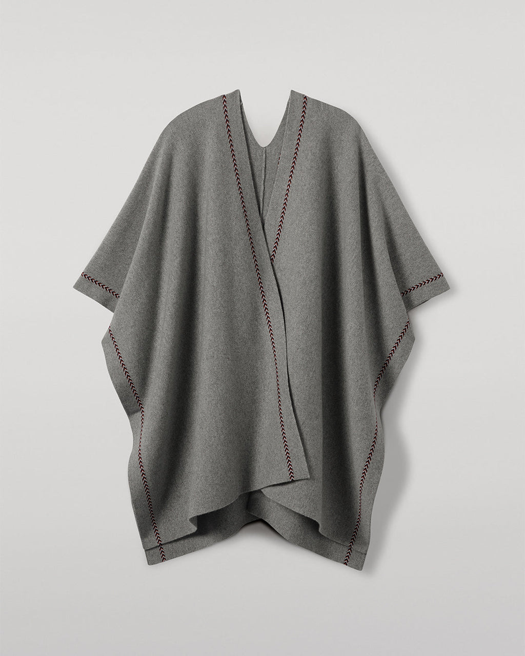 Johnstons of Elgin - Hawk Light Grey Cashmere Poncho