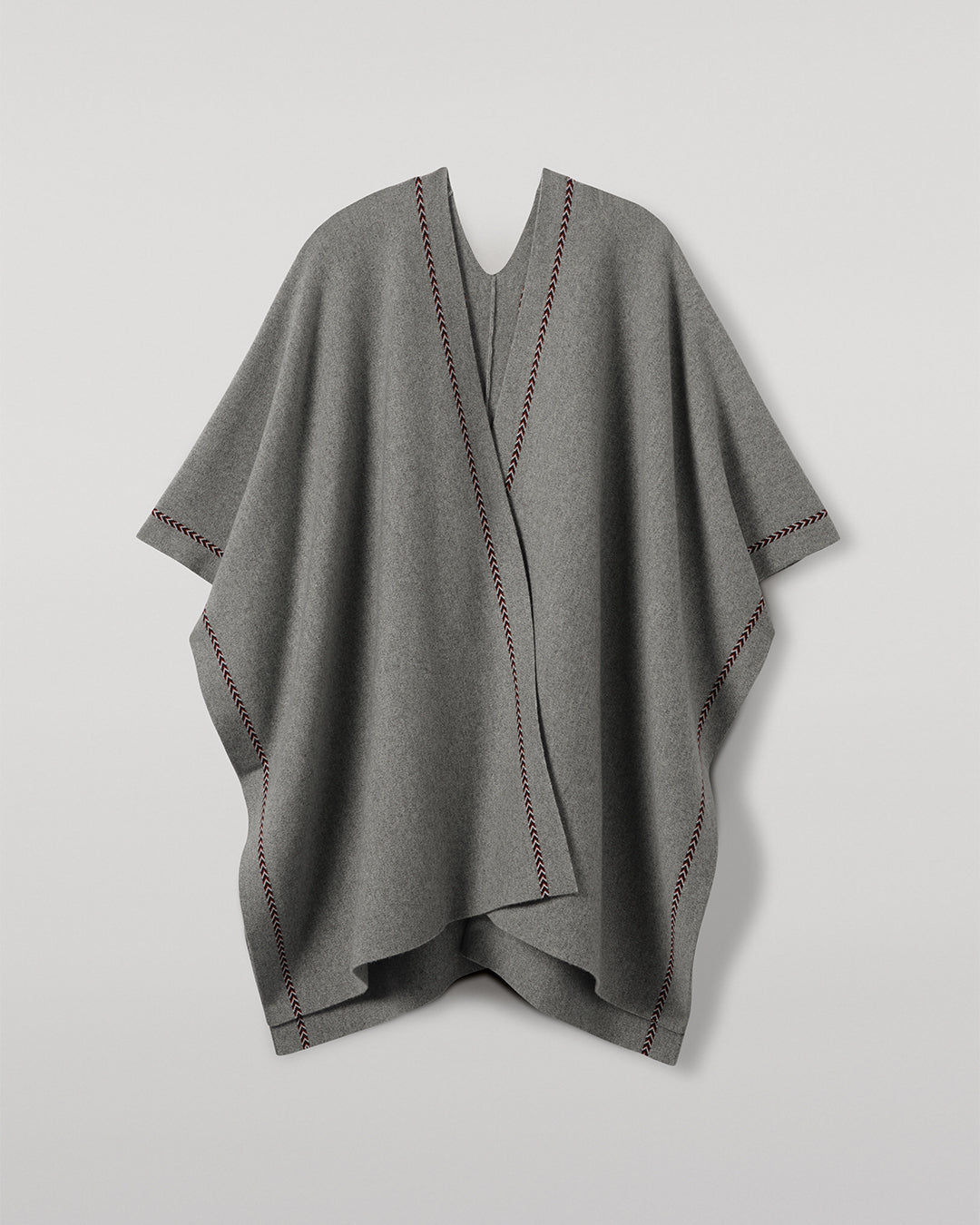 Johnstons of Elgin - Hawk Light Grey Cashmere Poncho
