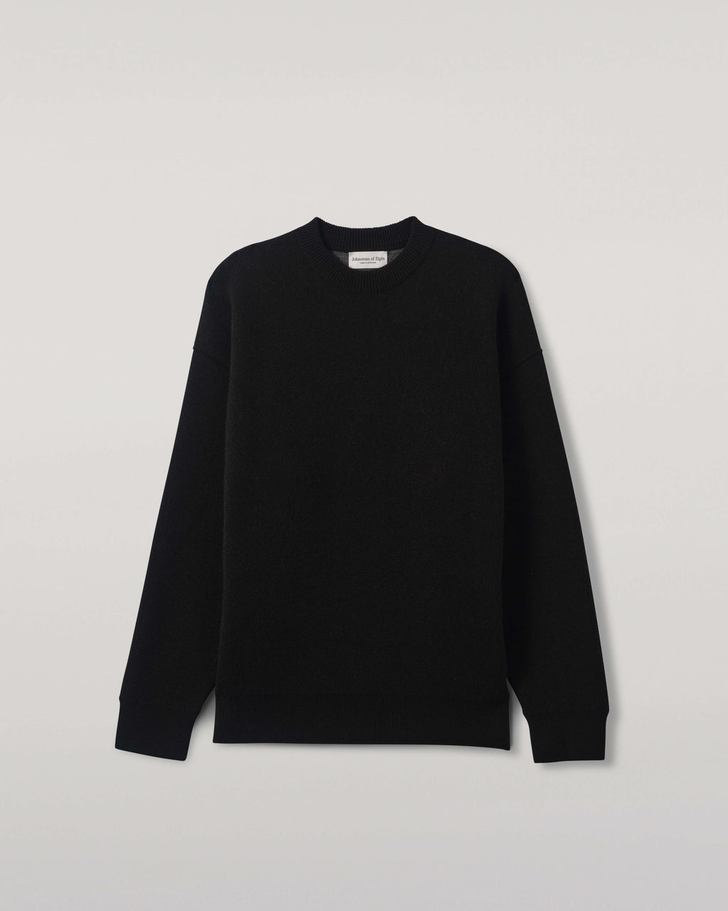 Johnstons of Elgin - Double Faced Black Sweatshirt
