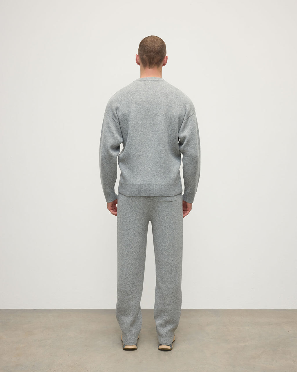 Johnstons of Elgin - Double Face Light Grey Sweatshirt