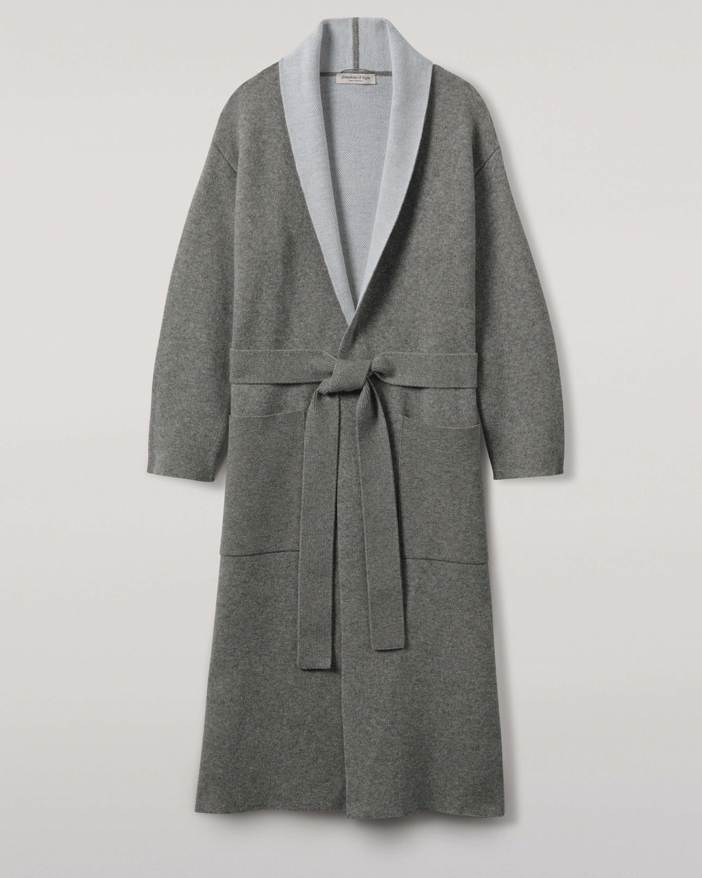 Johnstons of Elgin - Double - Face Light Grey Cardigan