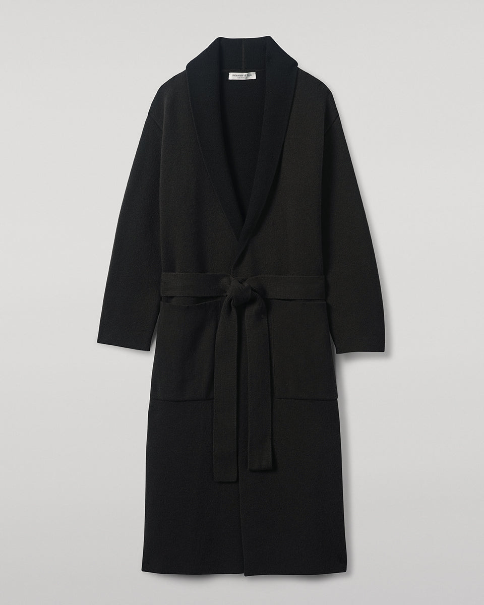 Johnstons of Elgin - Double - Face Dark Grey Cardigan