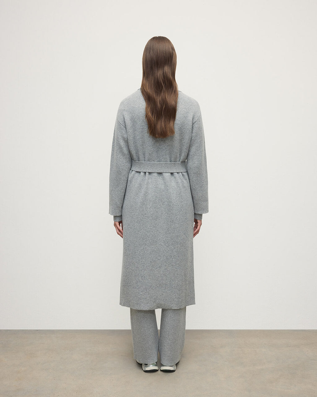 Johnstons of Elgin - Double - Face Light Grey Cardigan