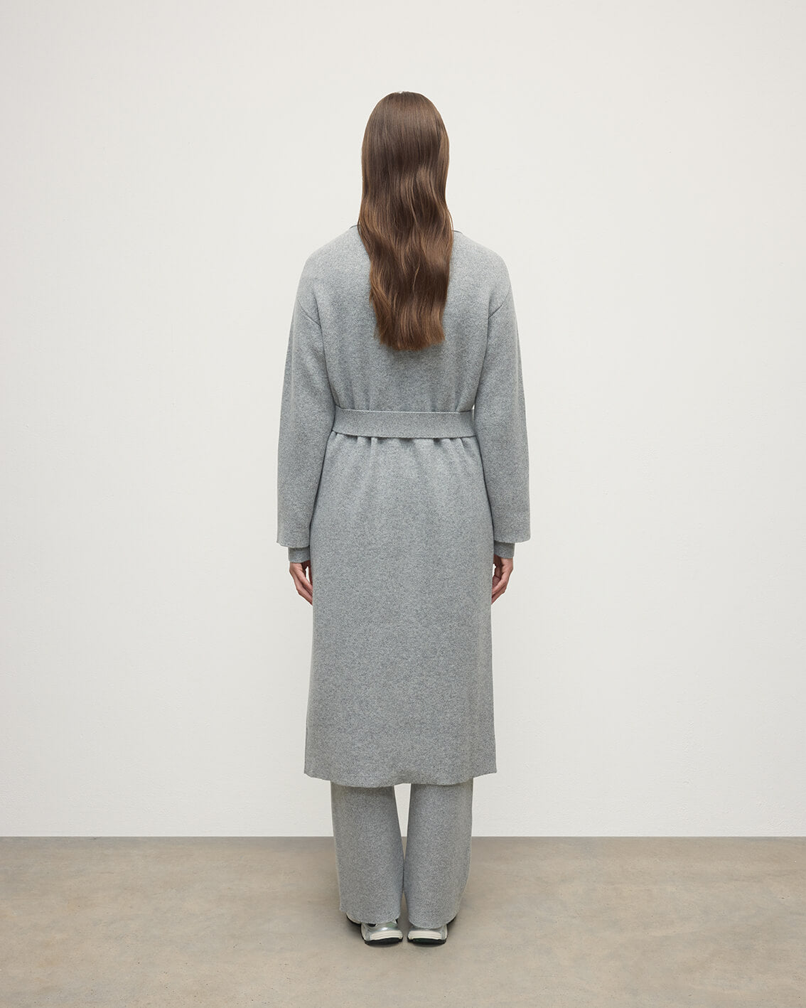 Johnstons of Elgin - Double - Face Light Grey Cardigan