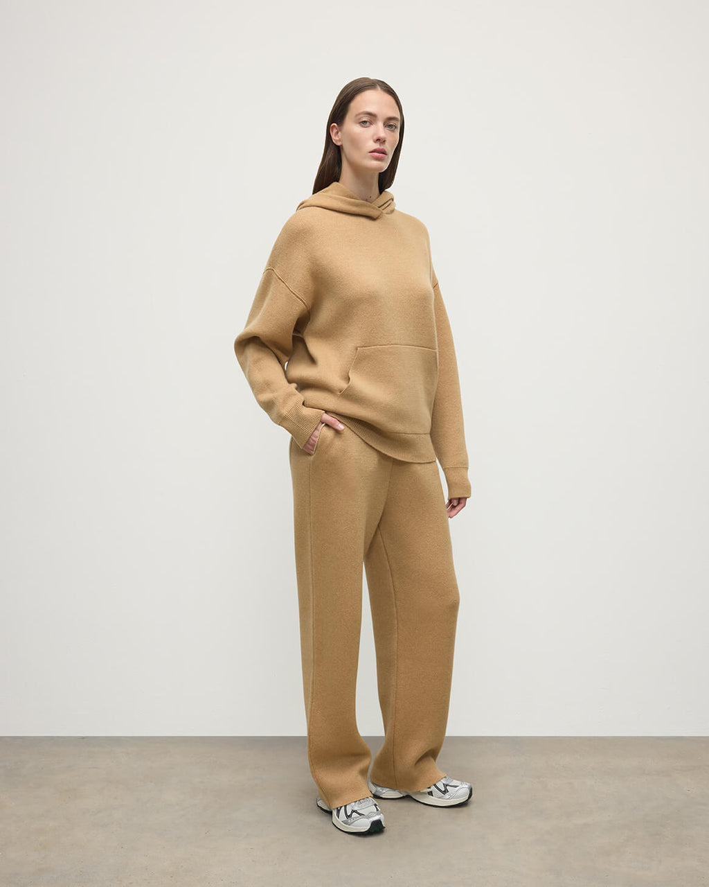 Johnstons of Elgin - Double - Face Camel Hoodie