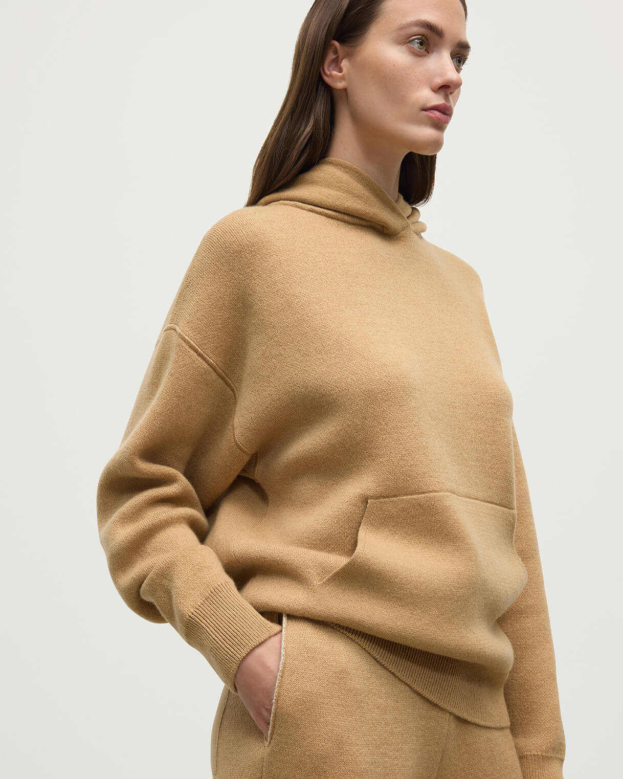Johnstons of Elgin - Double - Face Camel Hoodie