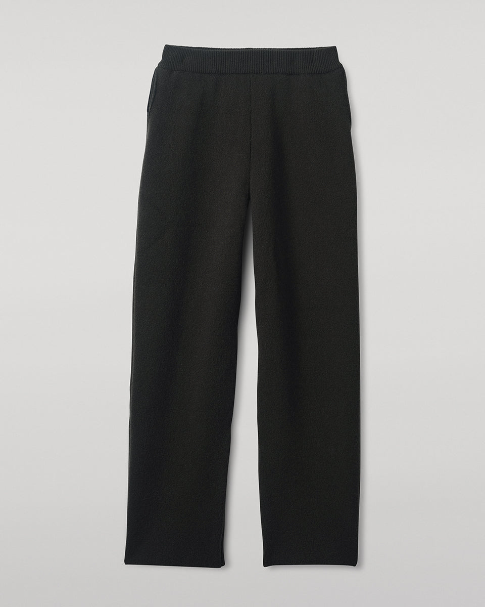 Johnstons of Elgin - Double - Face Black Joggers