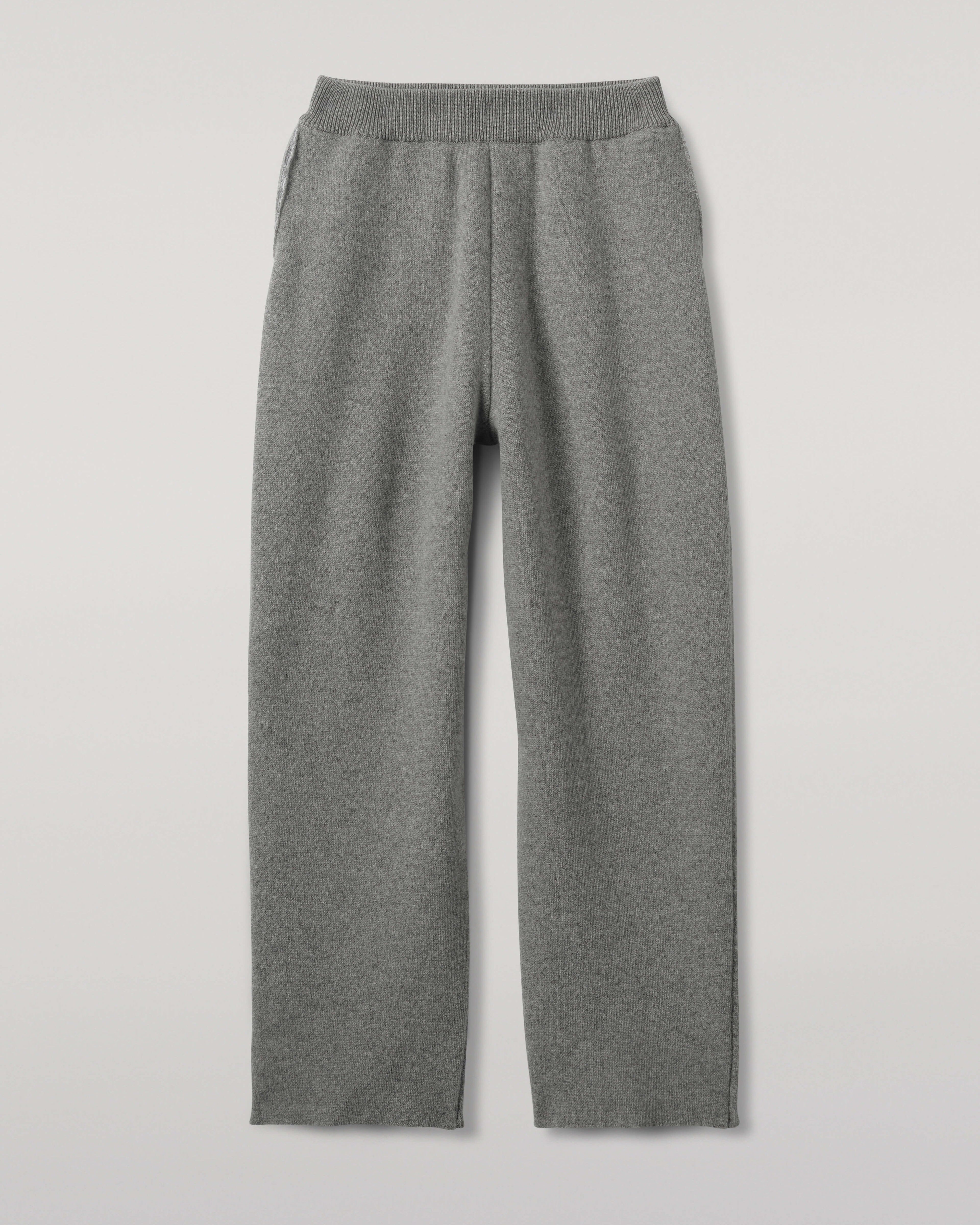 Johnstons of Elgin - Double - Face Light Grey Joggers