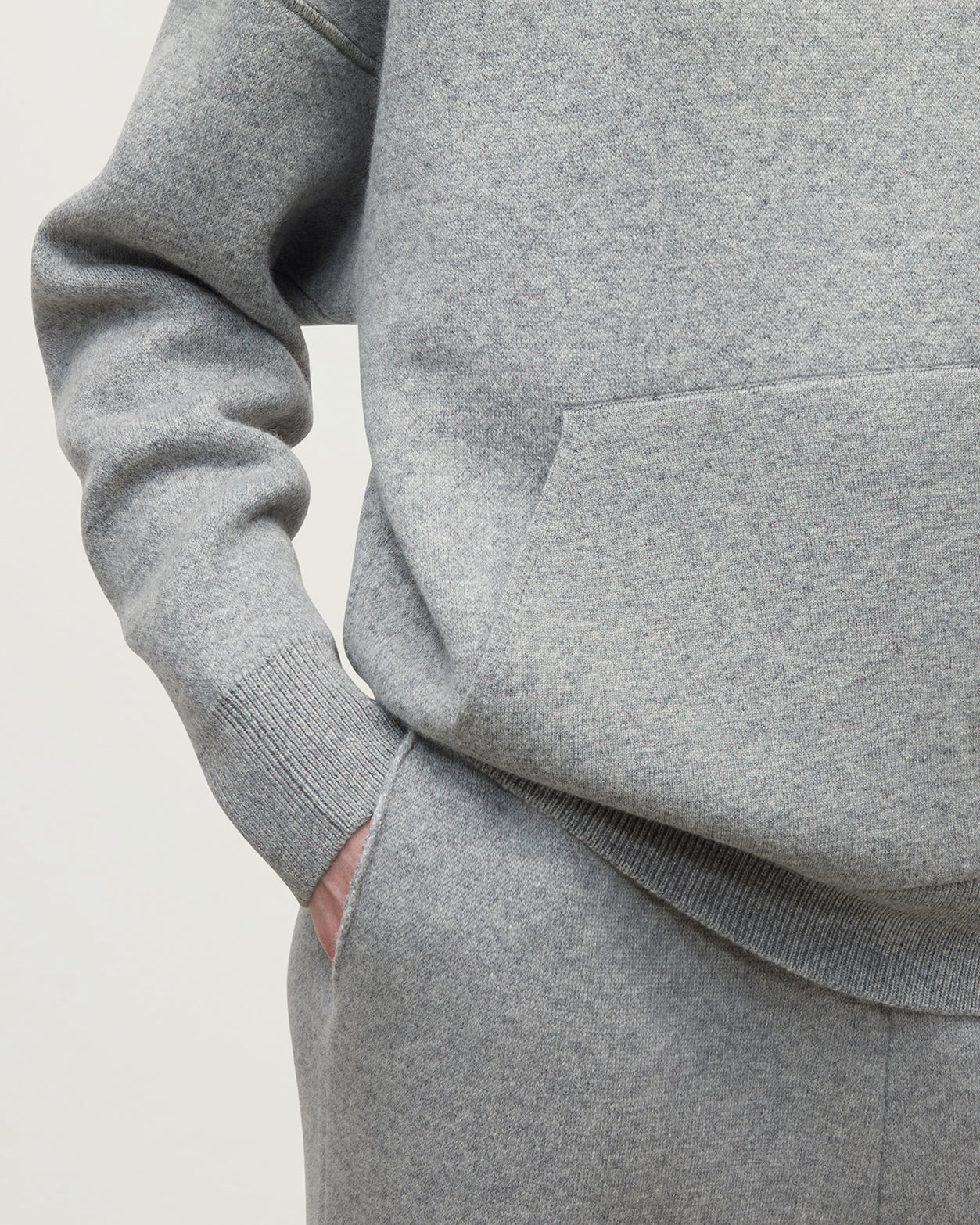 Johnstons of Elgin - Double - Face Light Grey Joggers