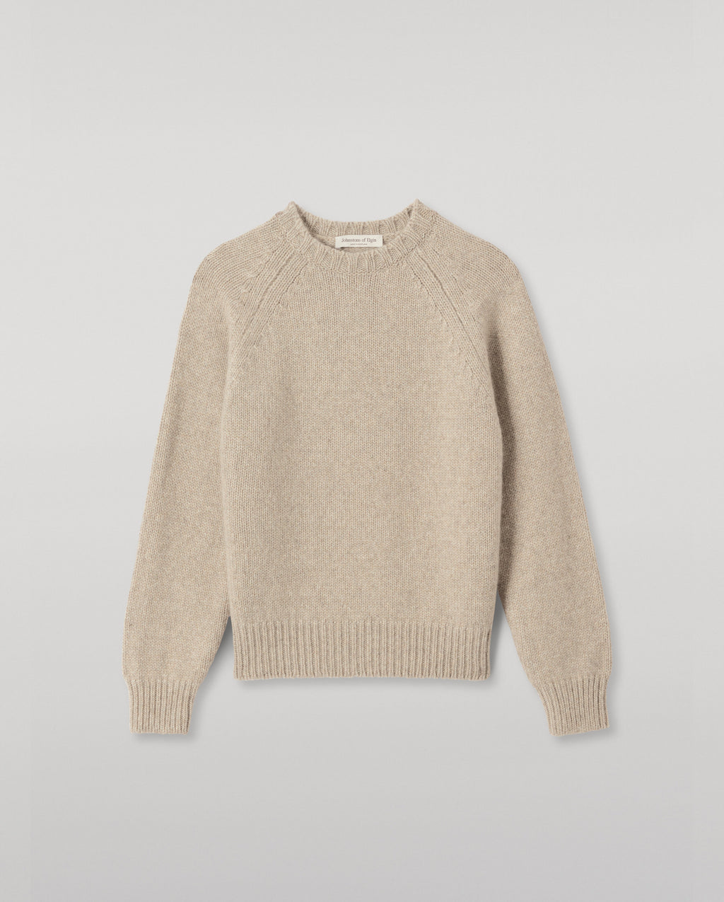 Johnstons of Elgin - Bay Natural Marl Cashmere & Cotton Jumper