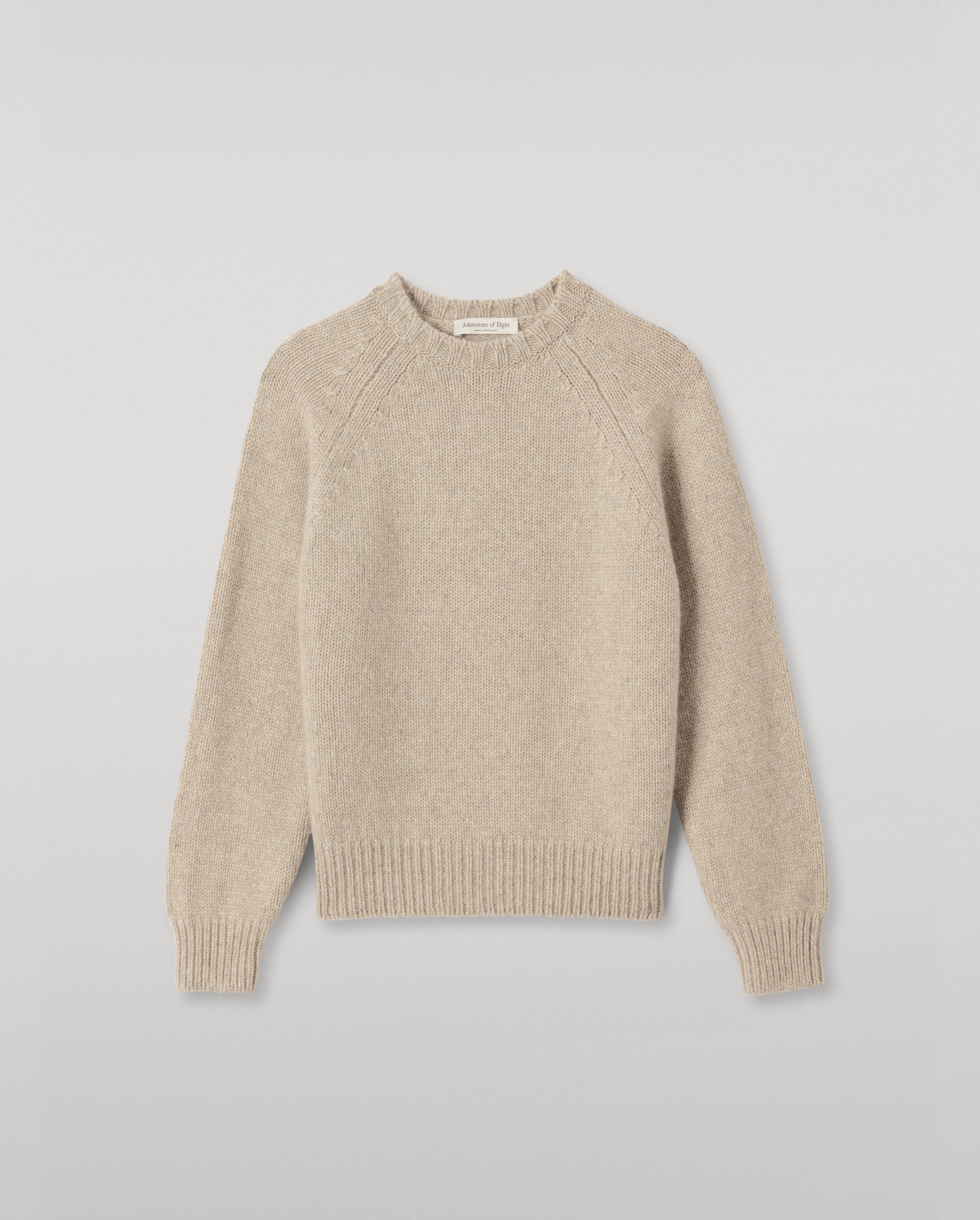 Johnstons of Elgin - Bay Natural Marl Cashmere & Cotton Jumper