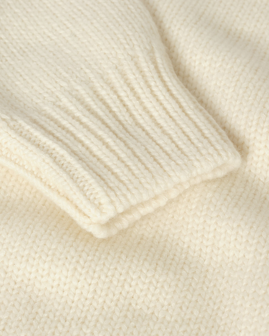 Johnstons of Elgin - Bay White Marl Cashmere & Cotton Jumper
