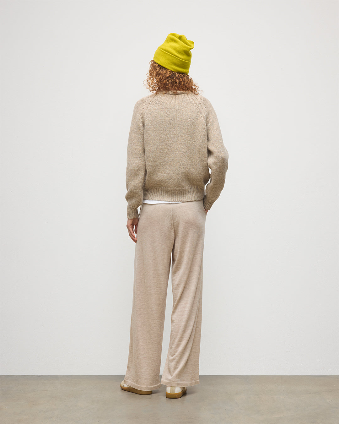 Johnstons of Elgin - Bay Natural Marl Cashmere & Cotton Jumper