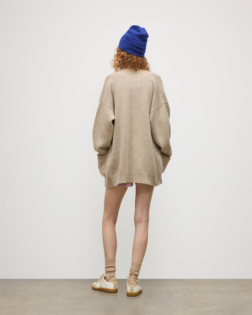 Johnstons of Elgin - Bay Natural Marl Cashmere & Cotton Cardigan