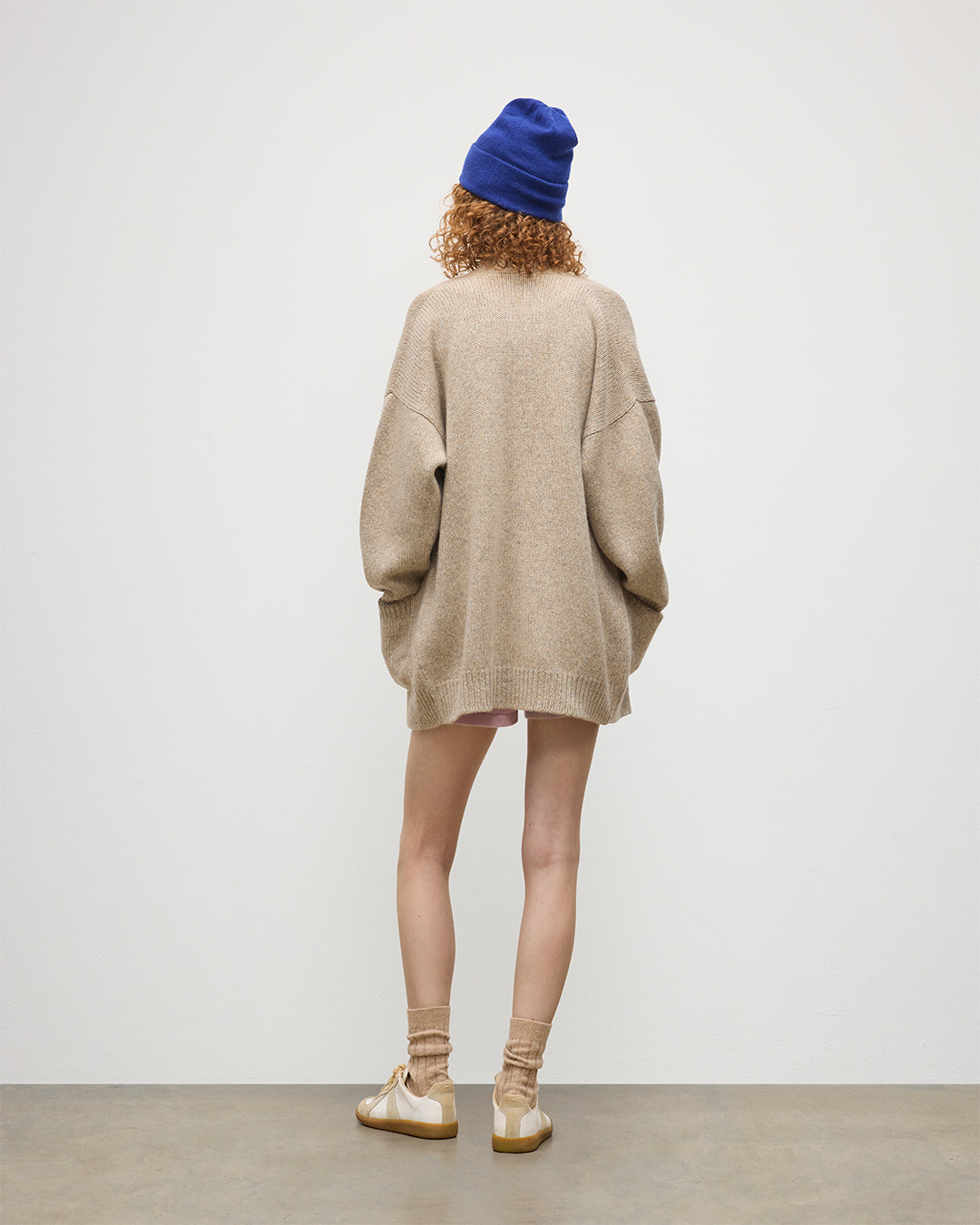 Johnstons of Elgin - Bay Natural Marl Cashmere & Cotton Cardigan