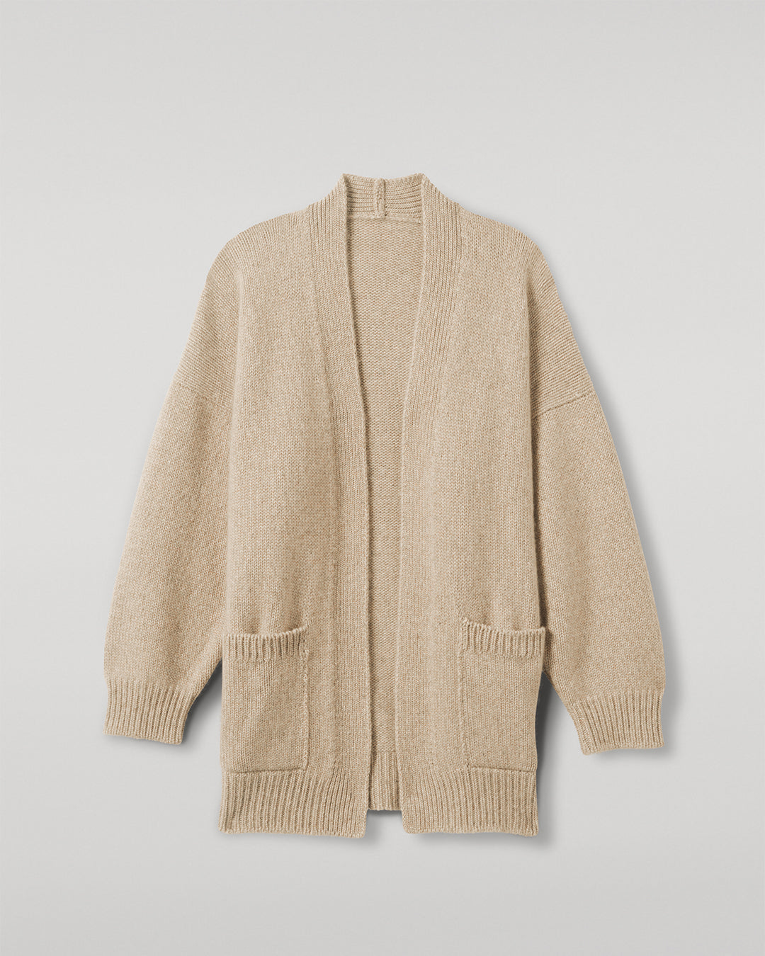 Johnstons of Elgin - Bay Natural Marl Cashmere & Cotton Cardigan