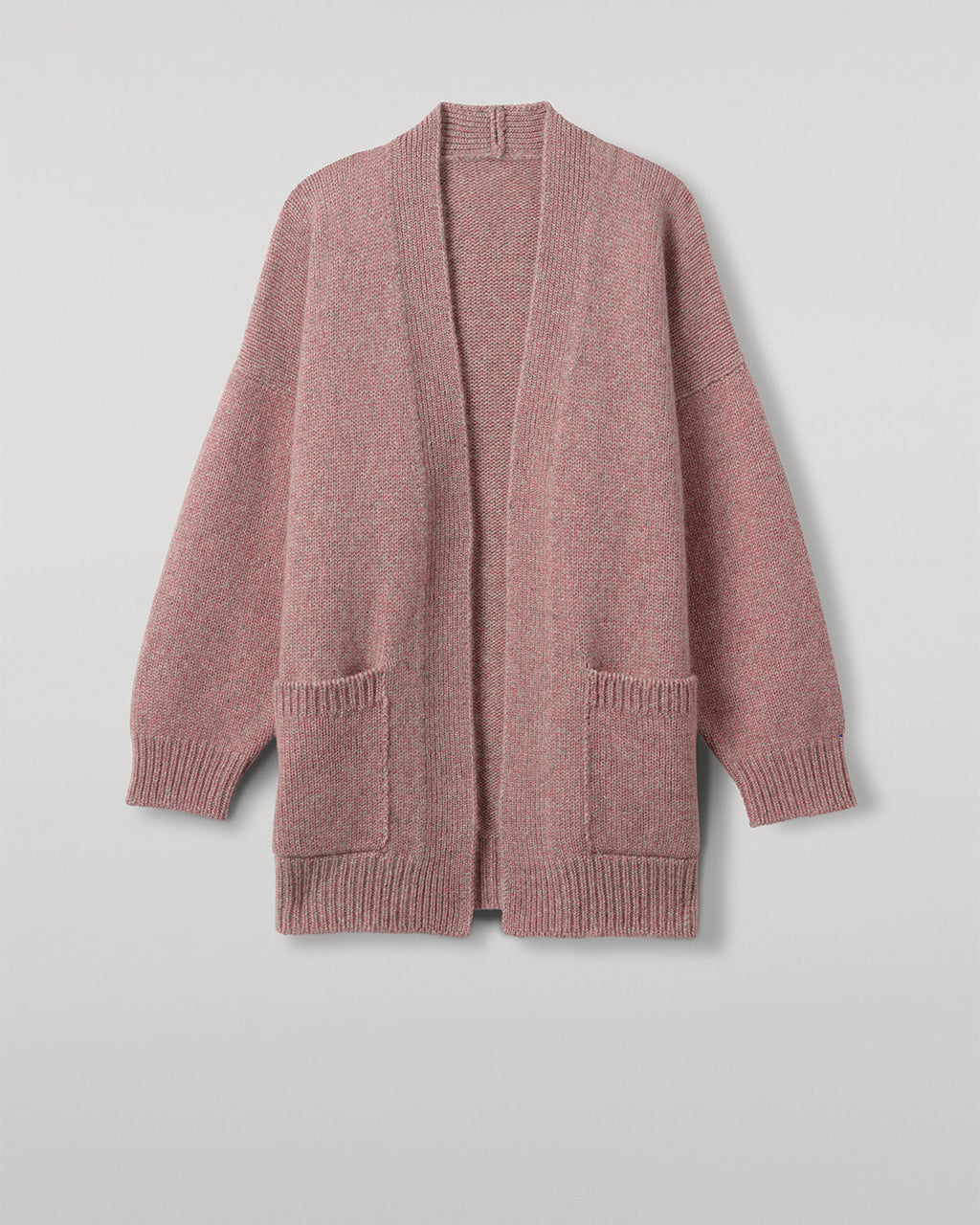 Johnstons of Elgin - Bay Pink Marl Cashmere & Cotton Cardigan
