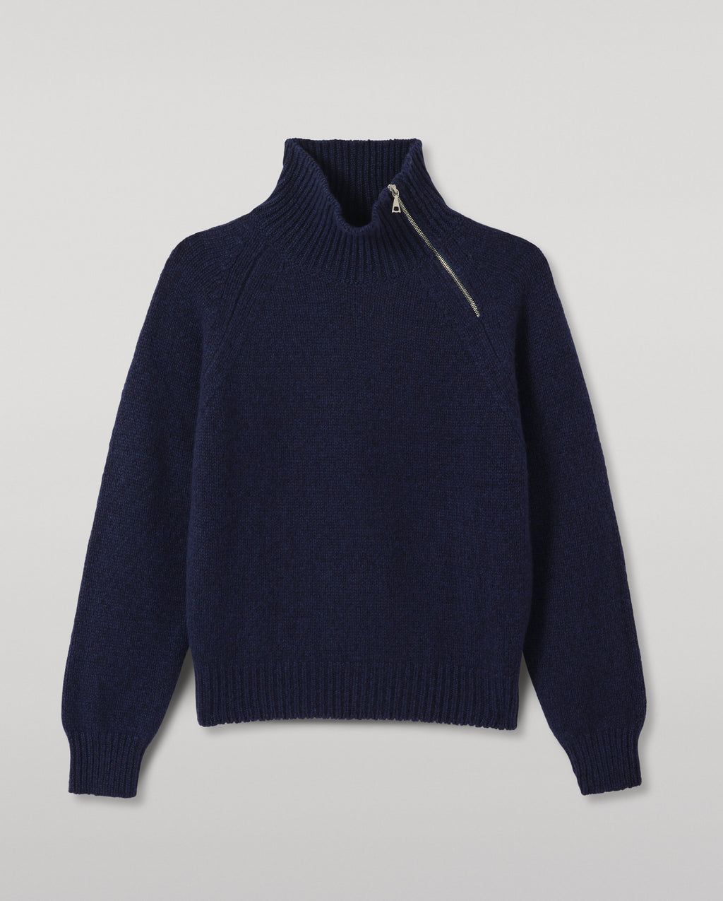 Johnstons of Elgin - Mellis Dark Blue Marble Cashmere & Cotton Jumper