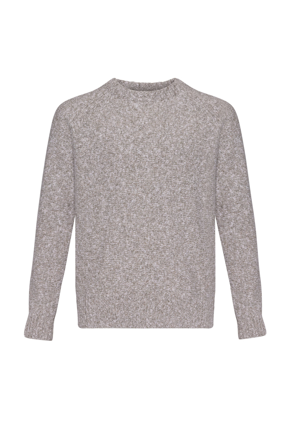 Johnstons of Elgin - Wool Cashmere Slub Natural Jumper