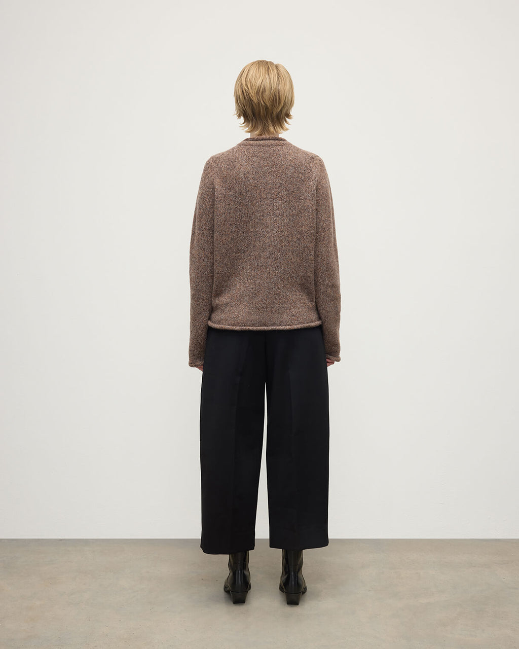 Johnstons of Elgin - Brushed Cashmere - Silk Brown Jumper