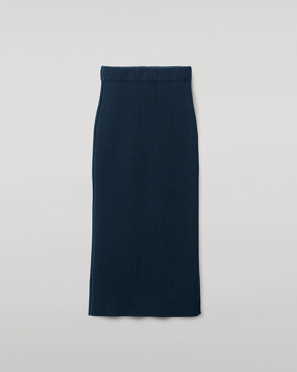 Johnstons of Elgin - Cashmere Bottle Green Midi Skirt