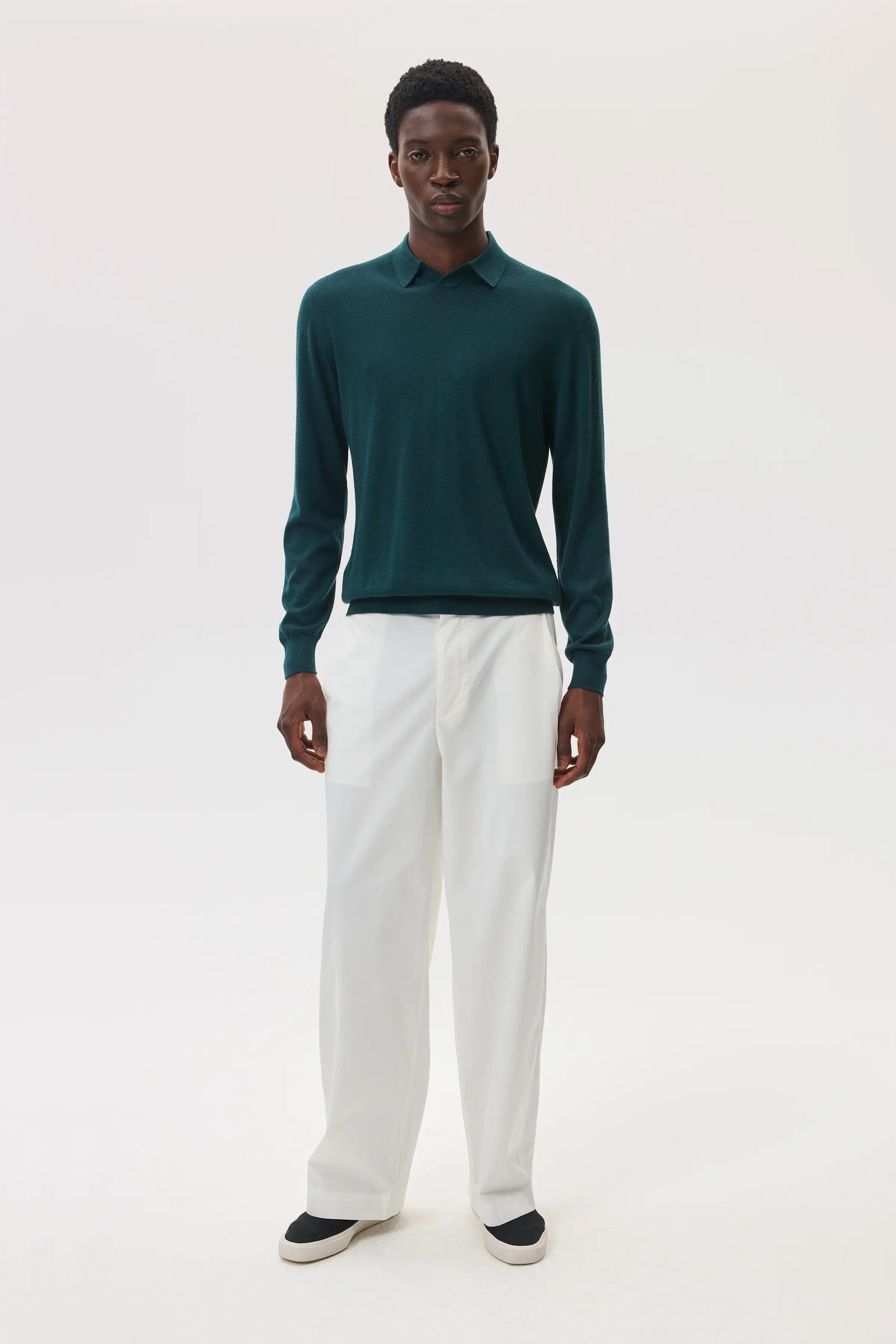Johnstons of Elgin - Superfine Cashmere Silk Poloshirt