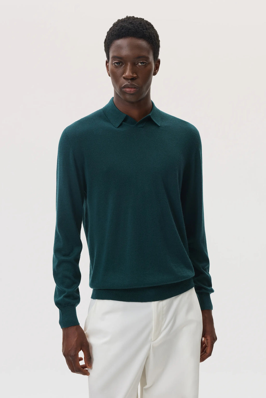 Johnstons of Elgin - Superfine Cashmere Silk Poloshirt