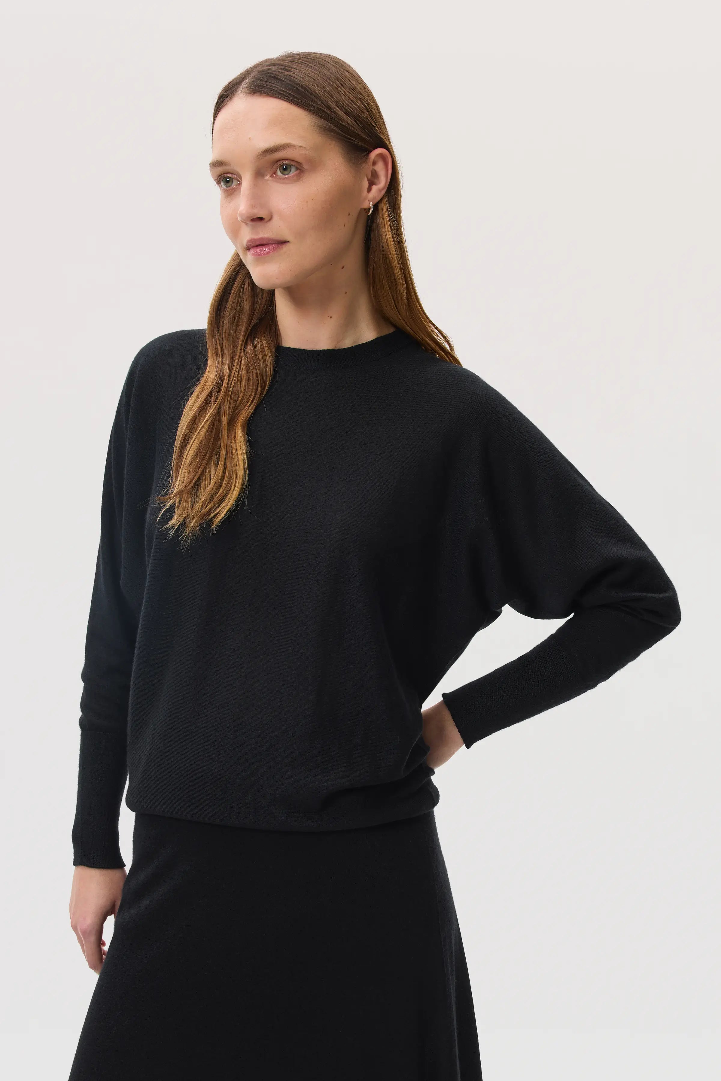 Johnstons of Elgin - Cashmere Silk Batwing Jumper
