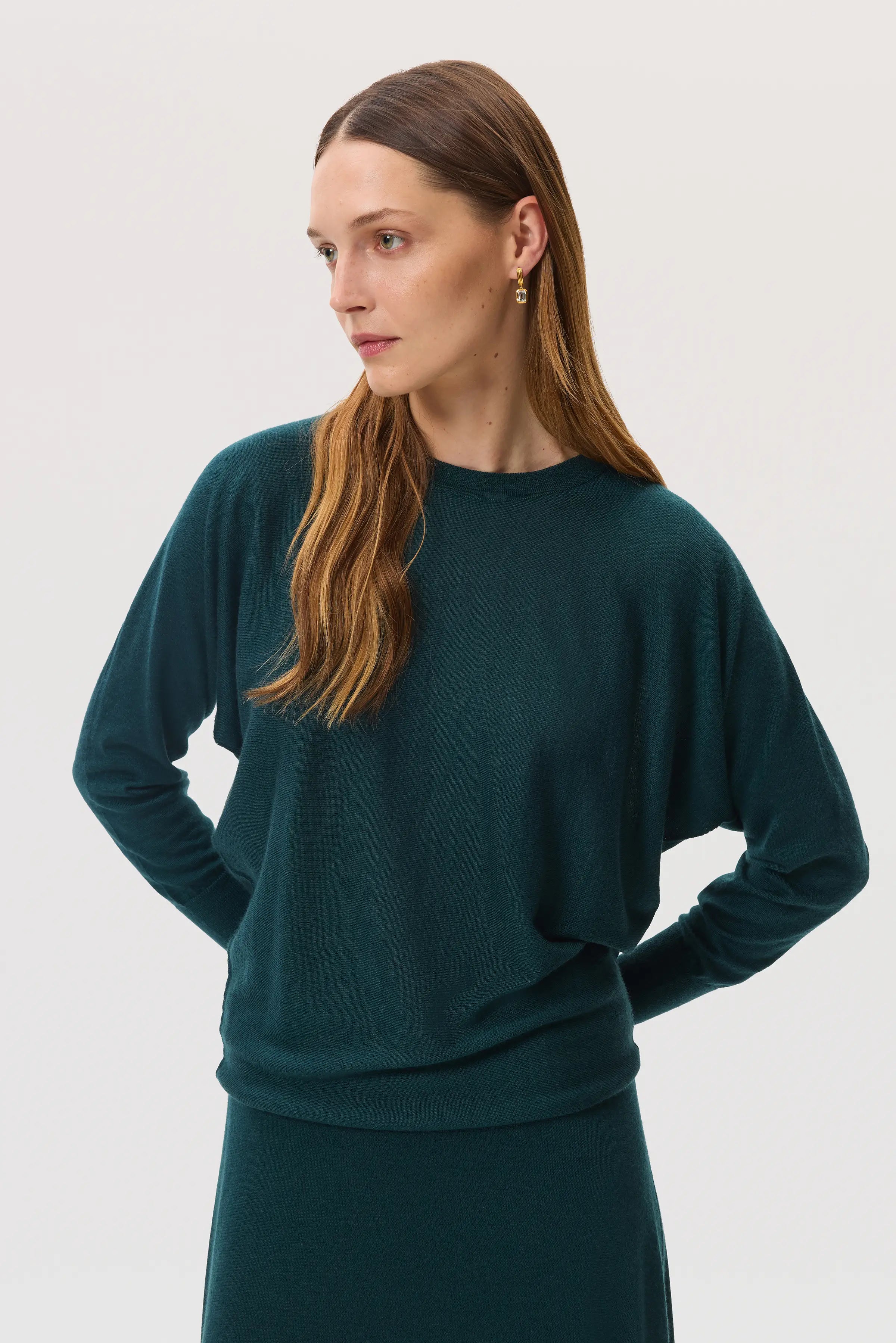 Johnstons of Elgin - Cashmere Silk Batwing Jumper