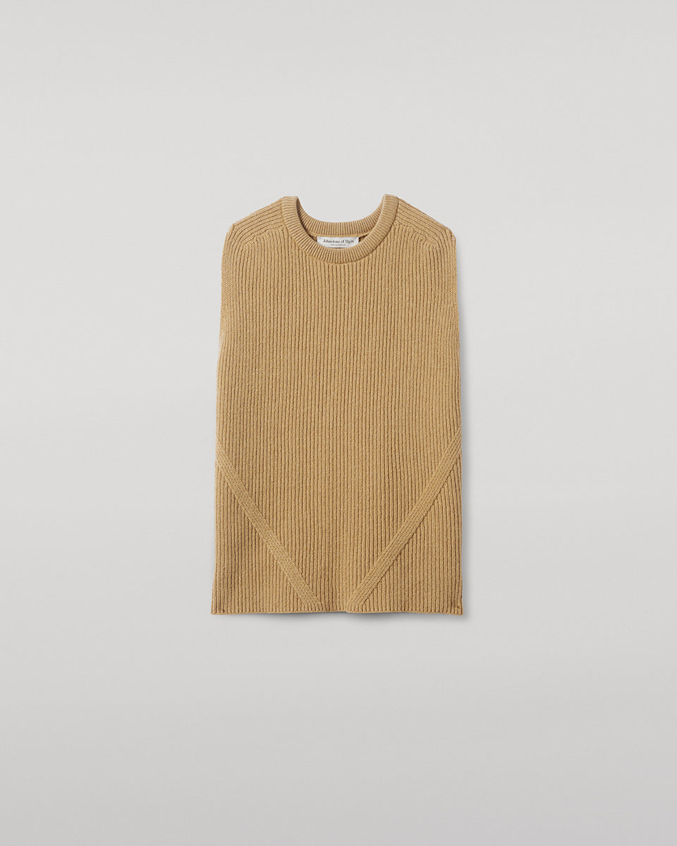 Johnstons of Elgin - Sleeveless Camel Cashmere Tank Top