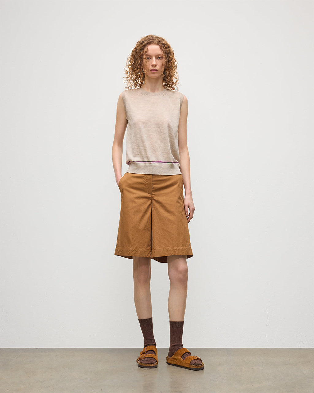Johnstons of Elgin - Brae Natural Merino Sleeveless Tank