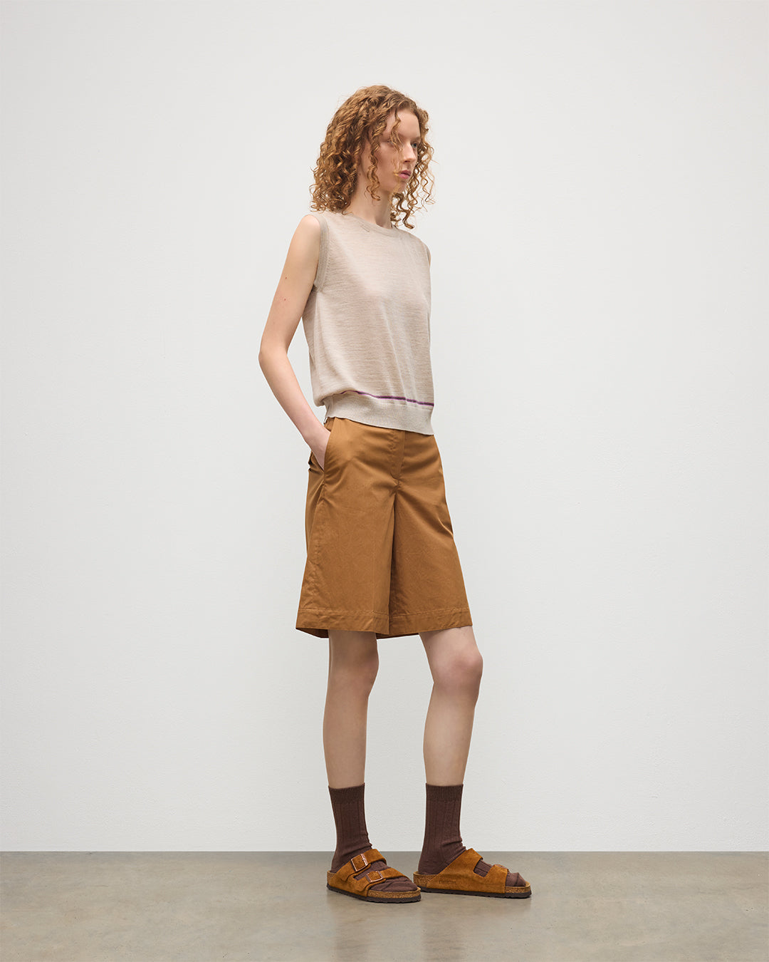 Johnstons of Elgin - Brae Natural Merino Sleeveless Tank