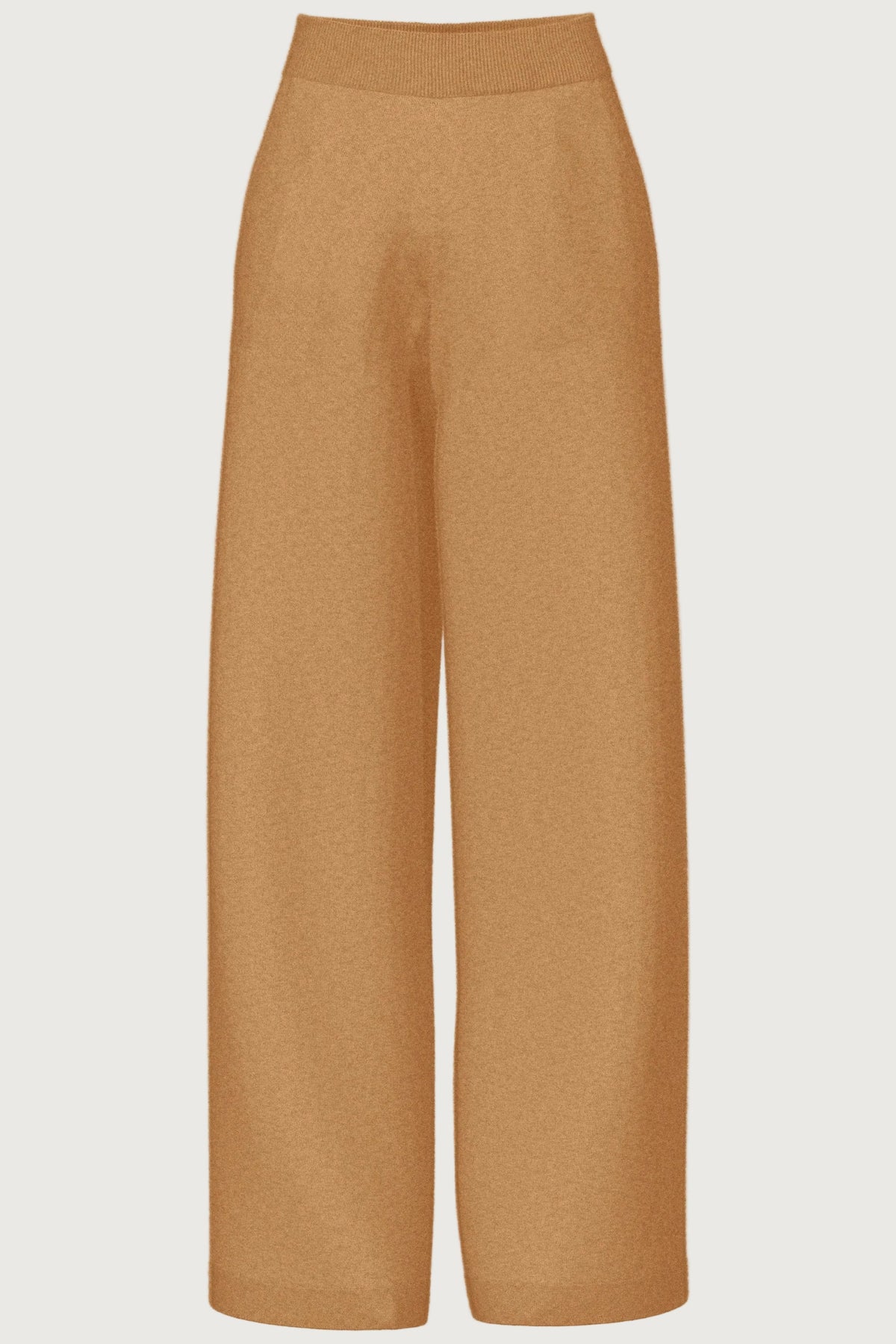Johnstons of Elgin - Women's Camel Petite Wide Leg Culottes