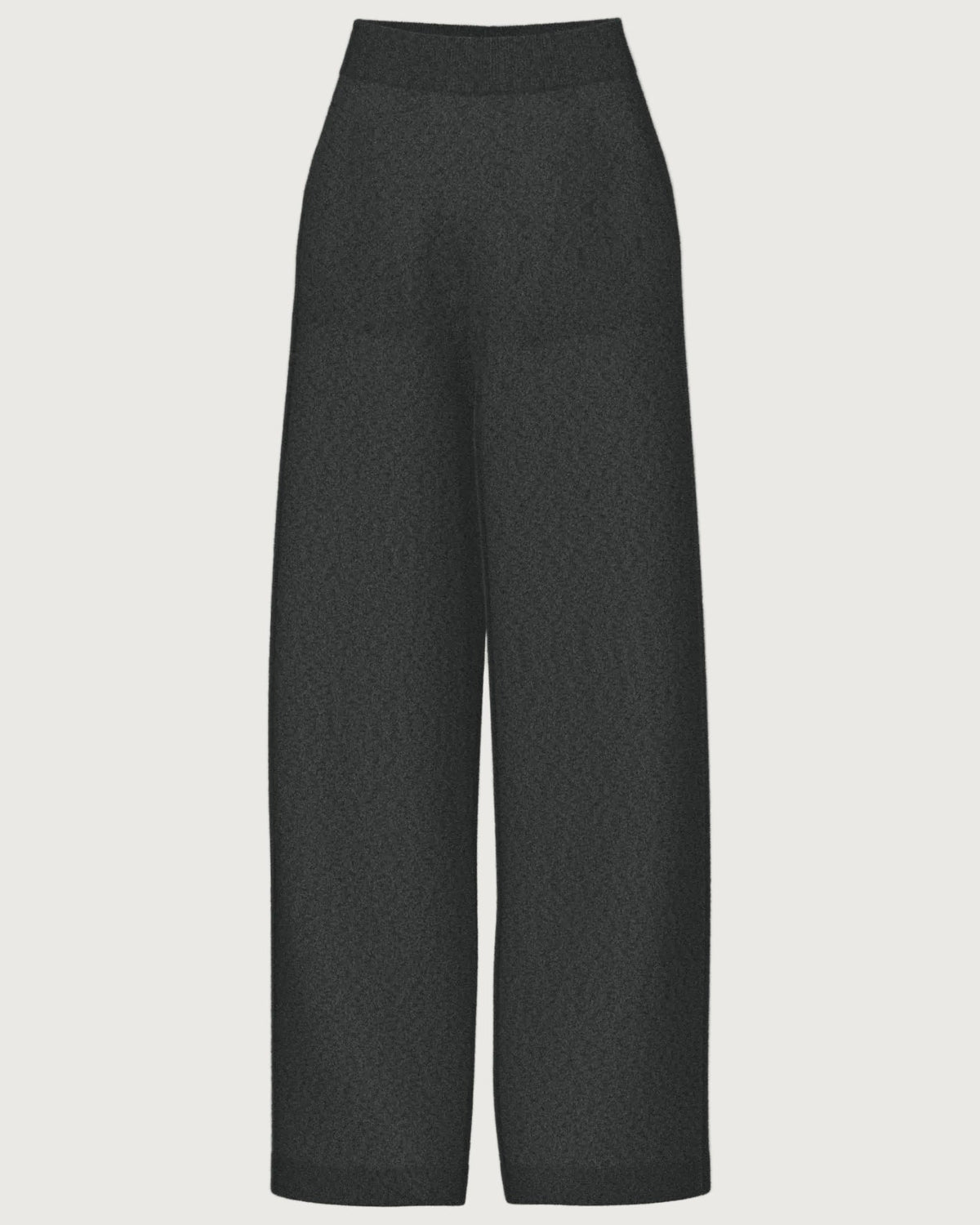 Johnstons of Elgin - Wide Leg Grey Cashmere Trousers