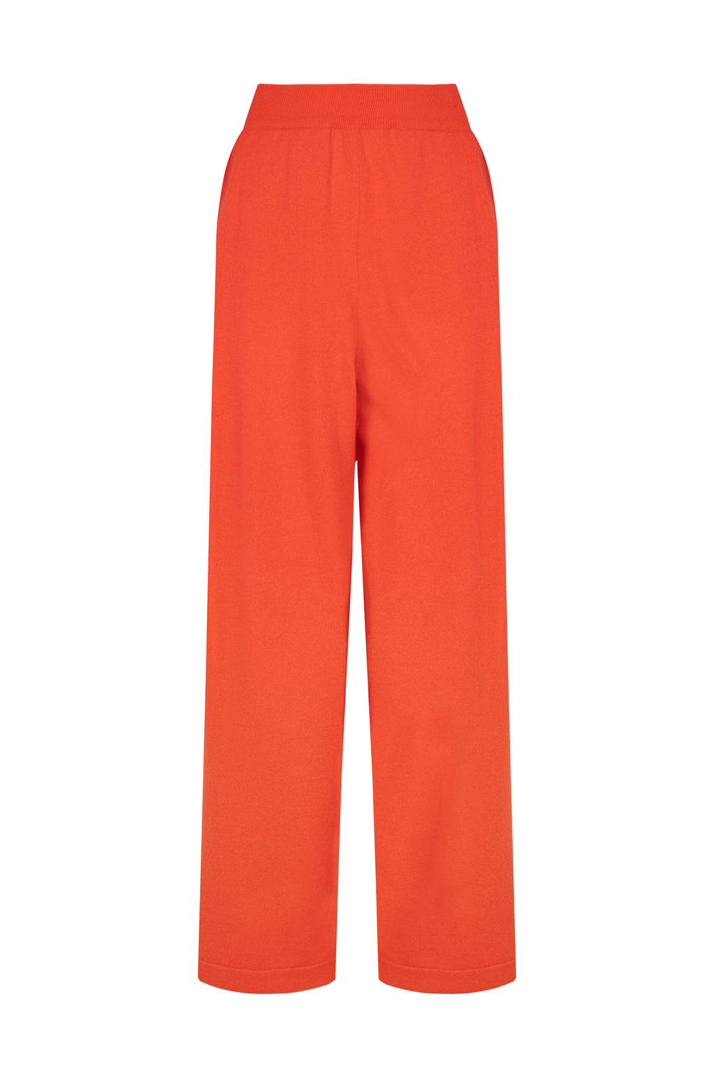 Johnstons of Elgin - Wide Leg Orange Cashmere Culottes