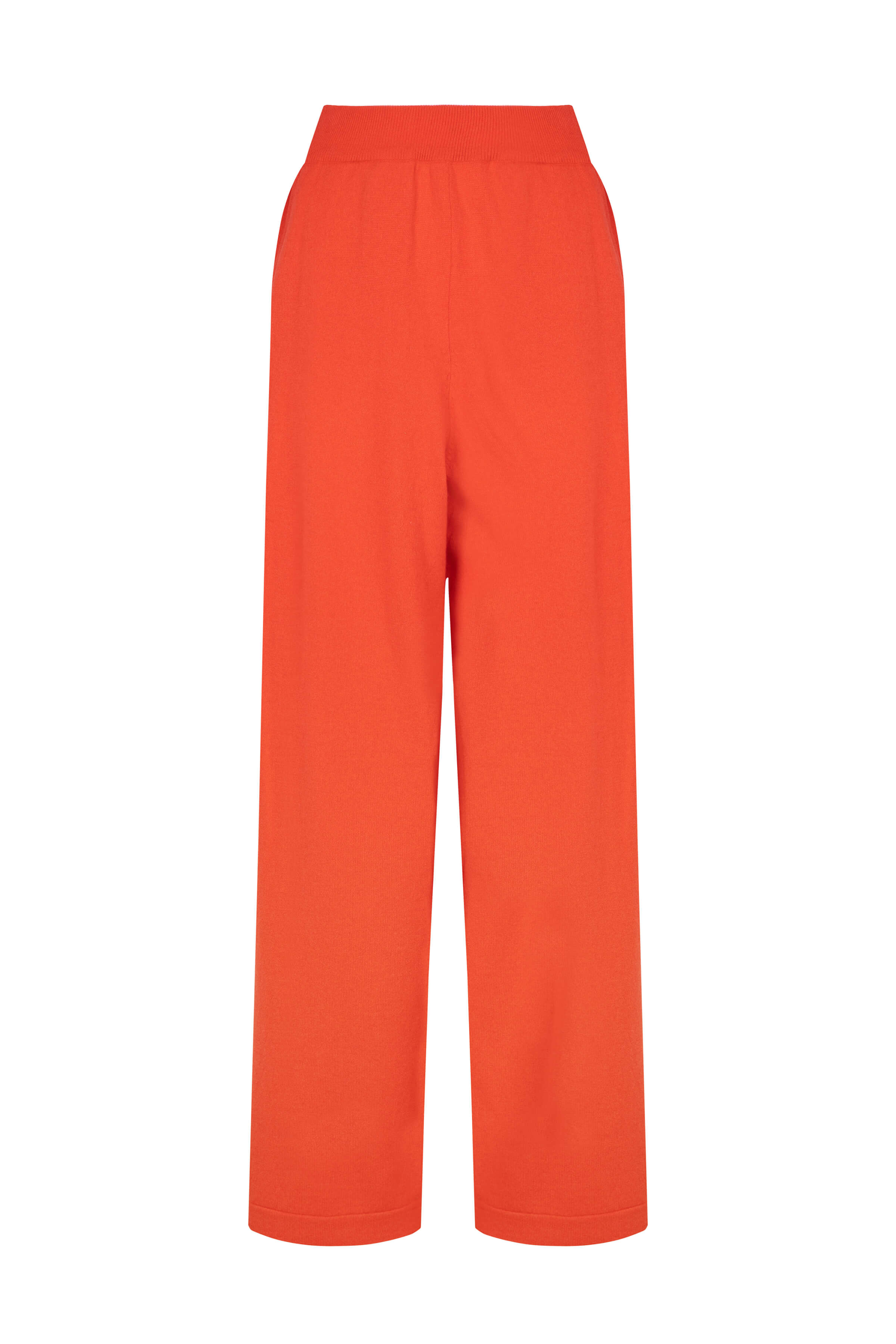 Johnstons of Elgin - Wide Leg Orange Cashmere Culottes