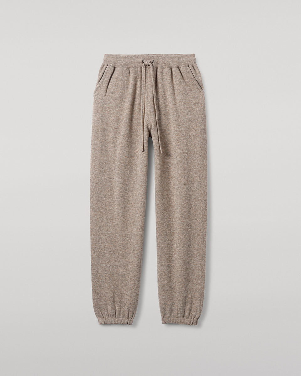 Johnstons of Elgin - Kirk Light Brown Cashmere Sweatpants