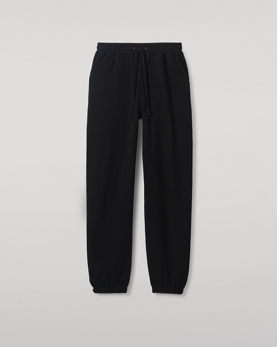 Johnstons of Elgin - Kirk Black Cashmere Sweatpants