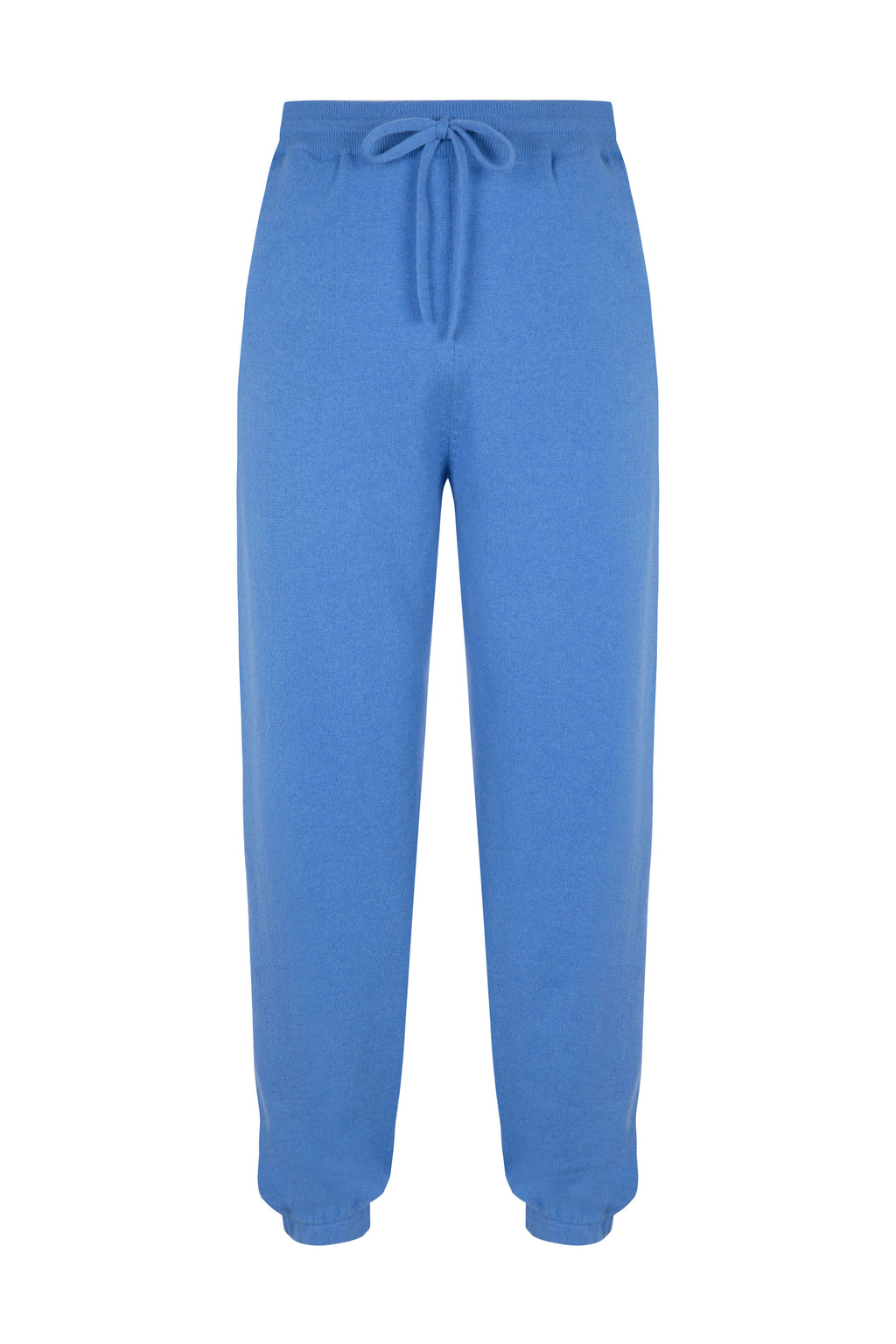 Johnstons of Elgin - Performance Cashmere Cuffed Blue Joggers