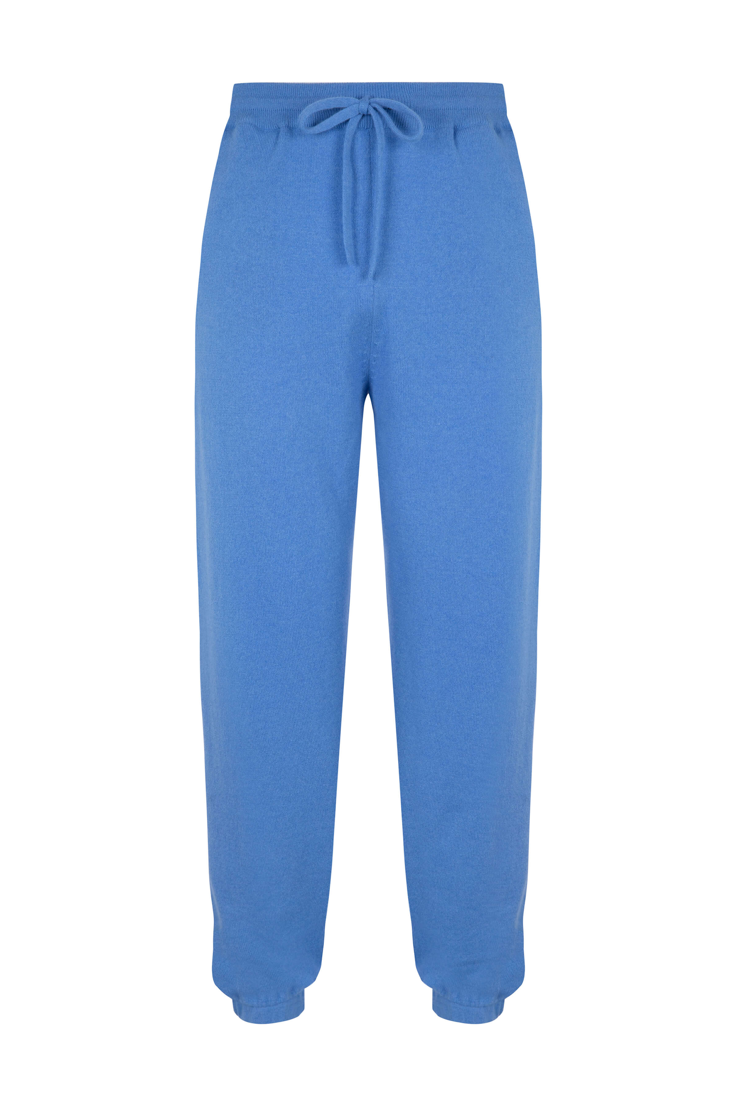 Johnstons of Elgin - Performance Cashmere Cuffed Blue Joggers