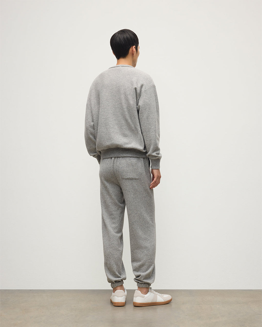 Johnstons of Elgin - Kirk Light Grey Cashmere Sweatpants