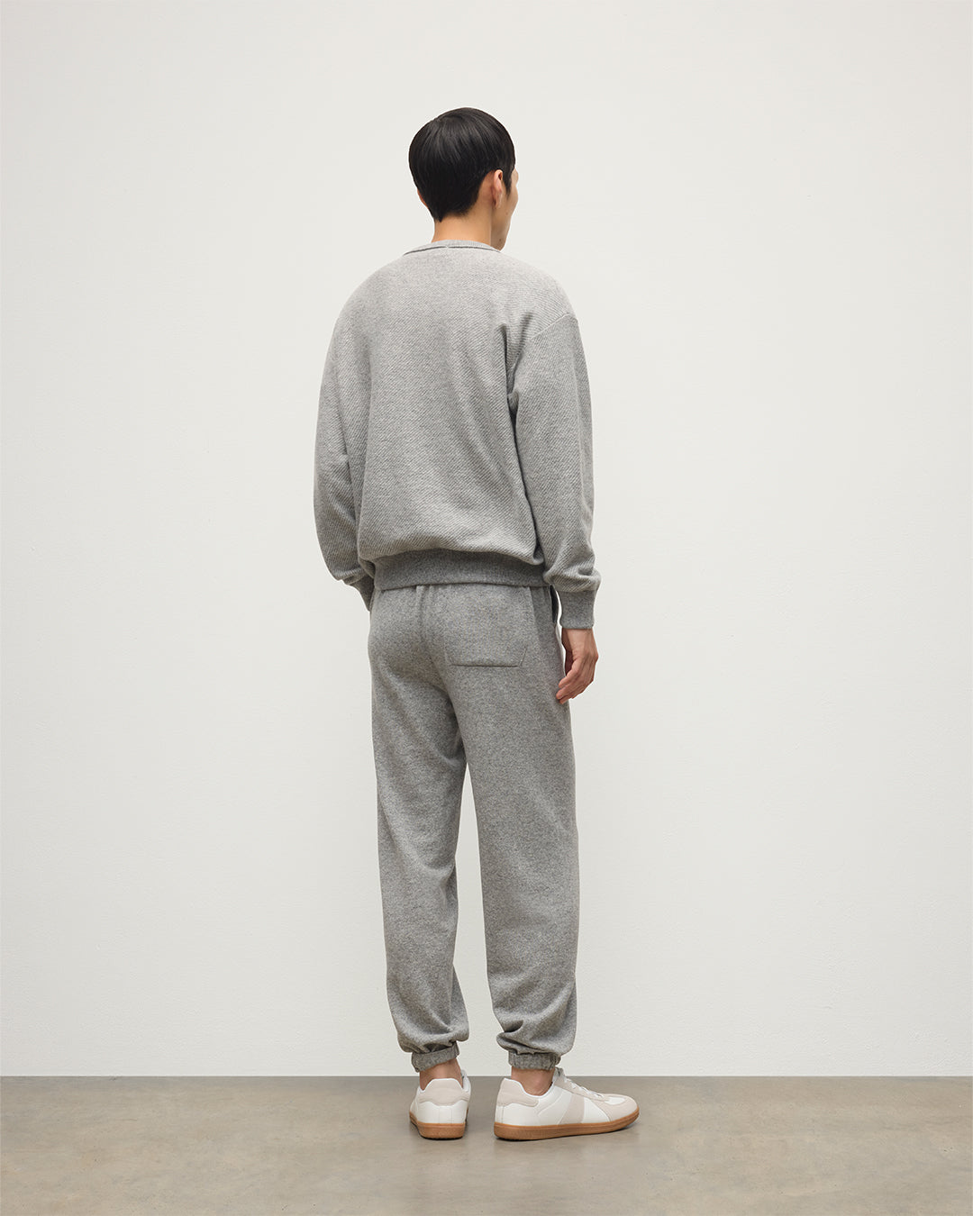 Johnstons of Elgin - Kirk Light Grey Cashmere Sweatpants