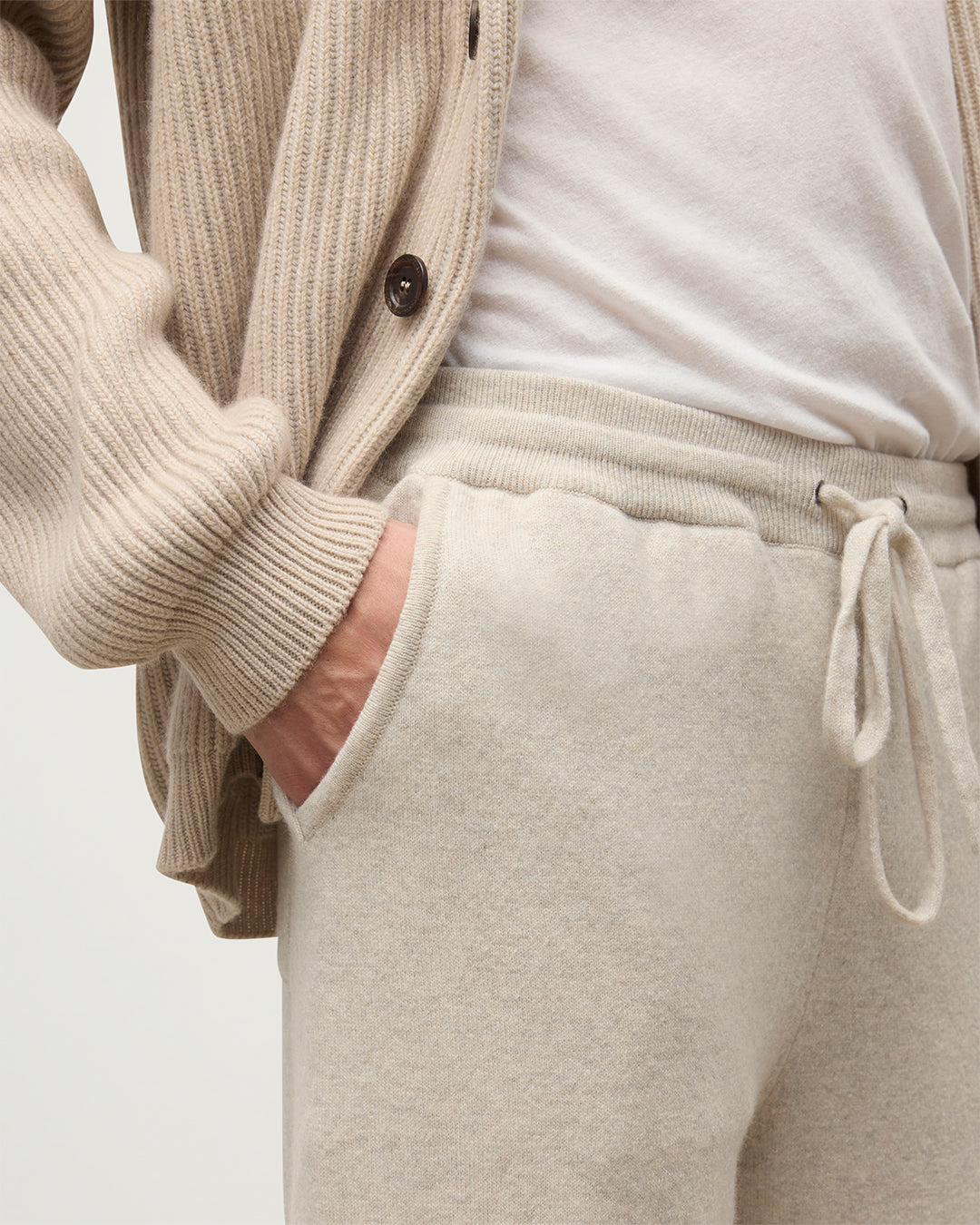 Johnstons of Elgin - Kirk Natural Cashmere Sweatpants