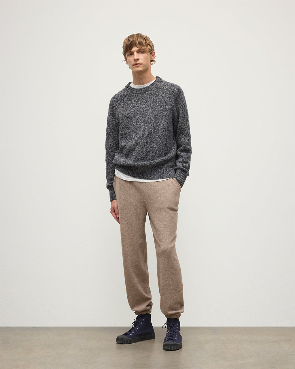 Johnstons of Elgin - Kirk Light Brown Cashmere Sweatpants