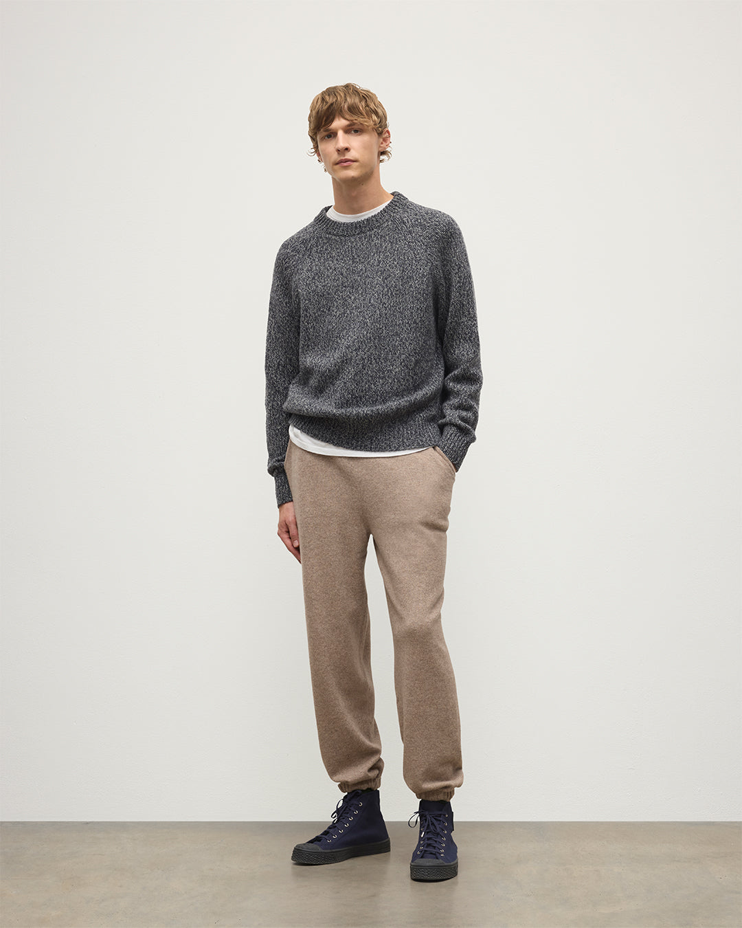 Johnstons of Elgin - Kirk Light Brown Cashmere Sweatpants
