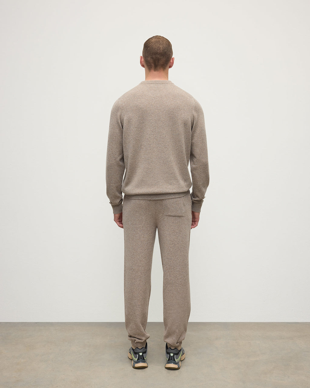 Johnstons of Elgin - Kirk Light Brown Cashmere Sweatpants