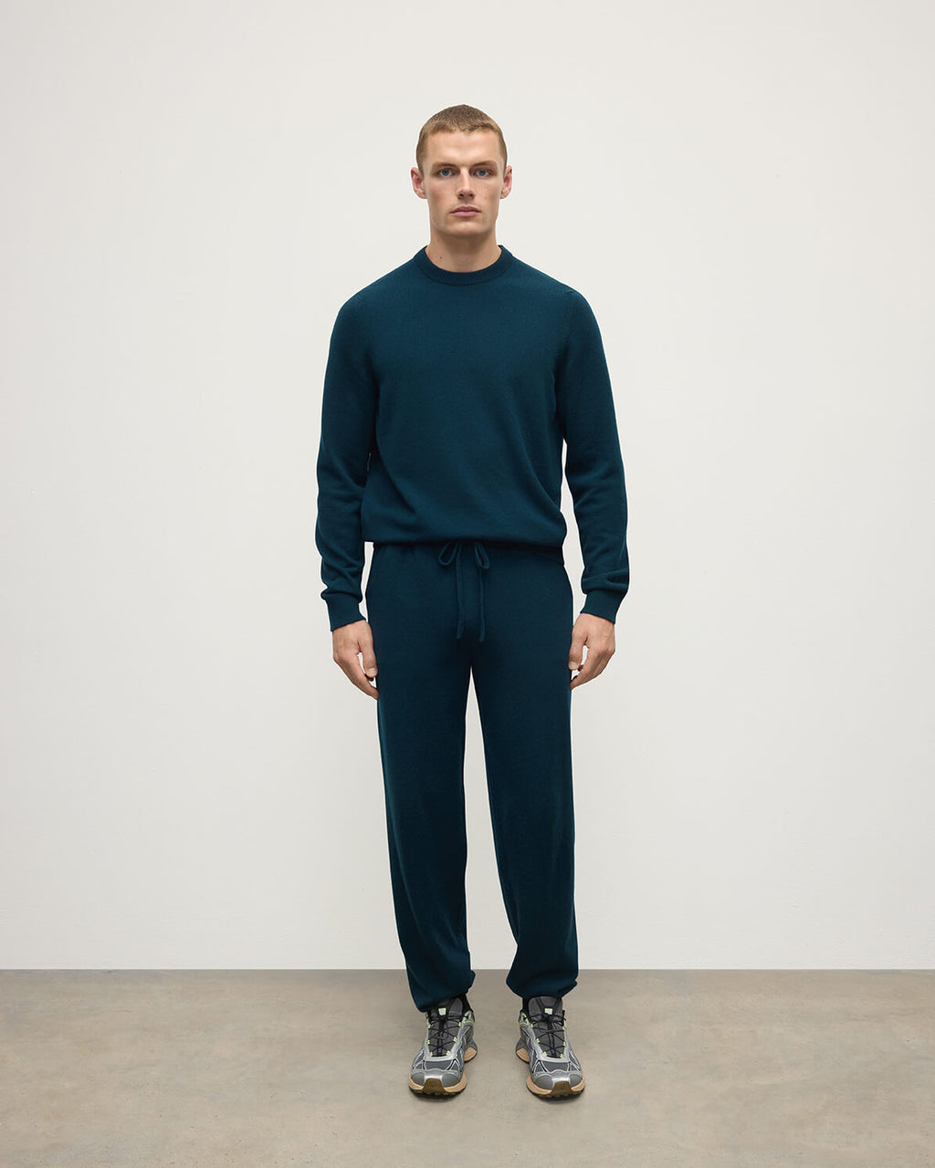 Johnstons of Elgin - Kirk Bottle Green Cashmere Sweatpants