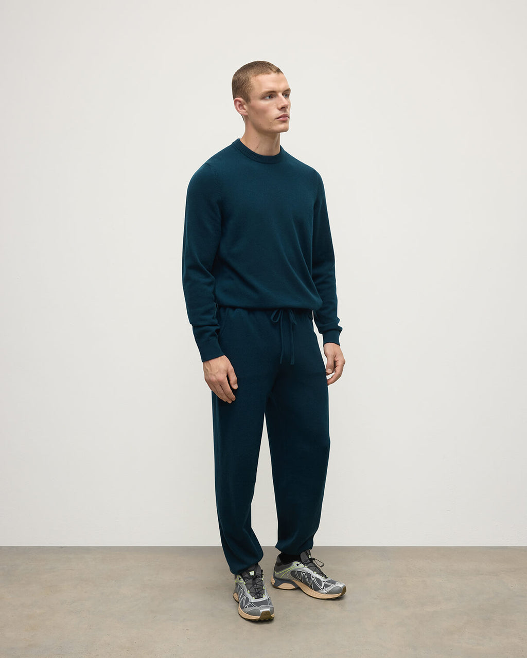 Johnstons of Elgin - Kirk Bottle Green Cashmere Sweatpants