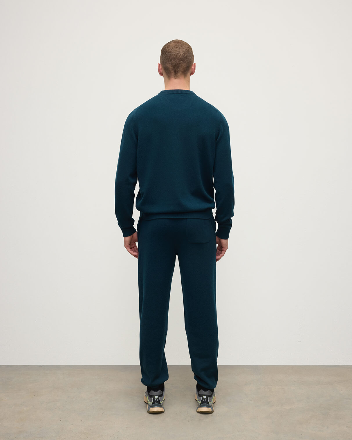 Johnstons of Elgin - Kirk Bottle Green Cashmere Sweatpants