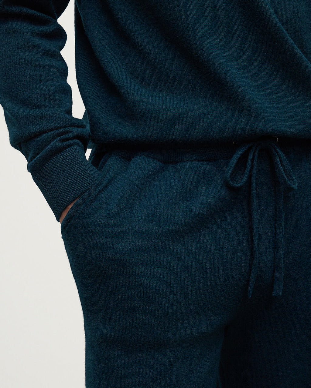 Johnstons of Elgin - Kirk Bottle Green Cashmere Sweatpants